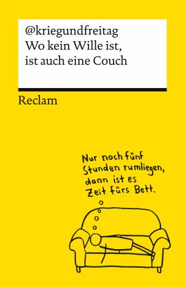 Tobias Vogel: @kriegundfreitag Wo kein Wille ist, ist auch eine Couch